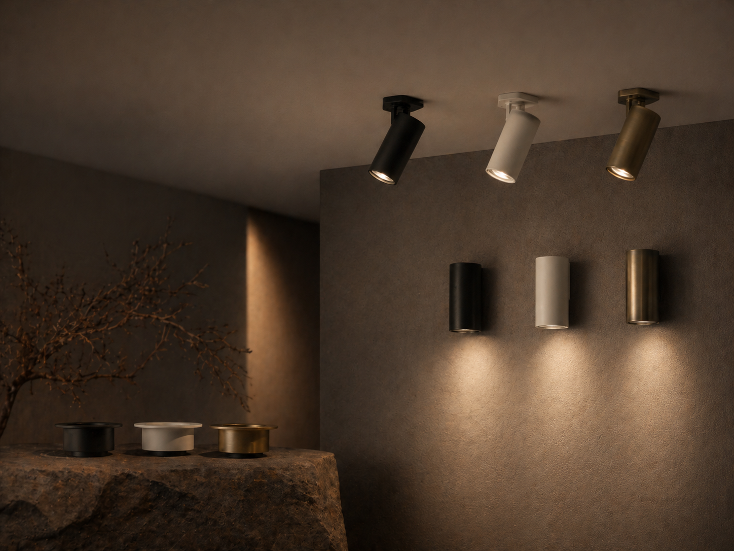Architectural lighting trim and finish options