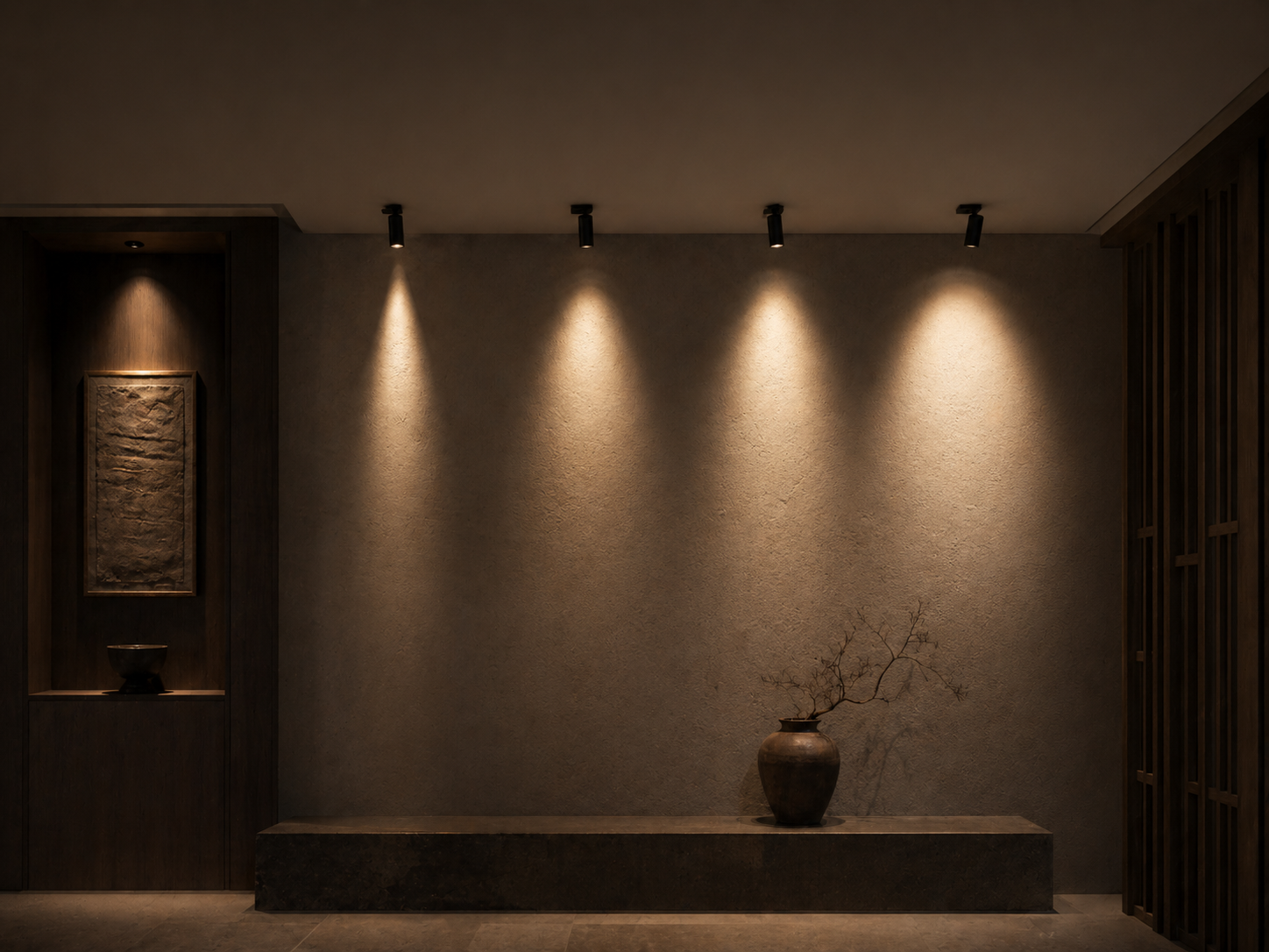 Low glare architectural lighting fixture
