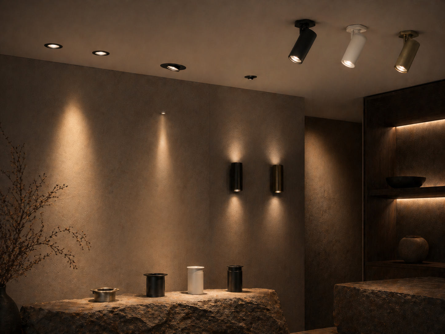 Architectural recessed fixture types