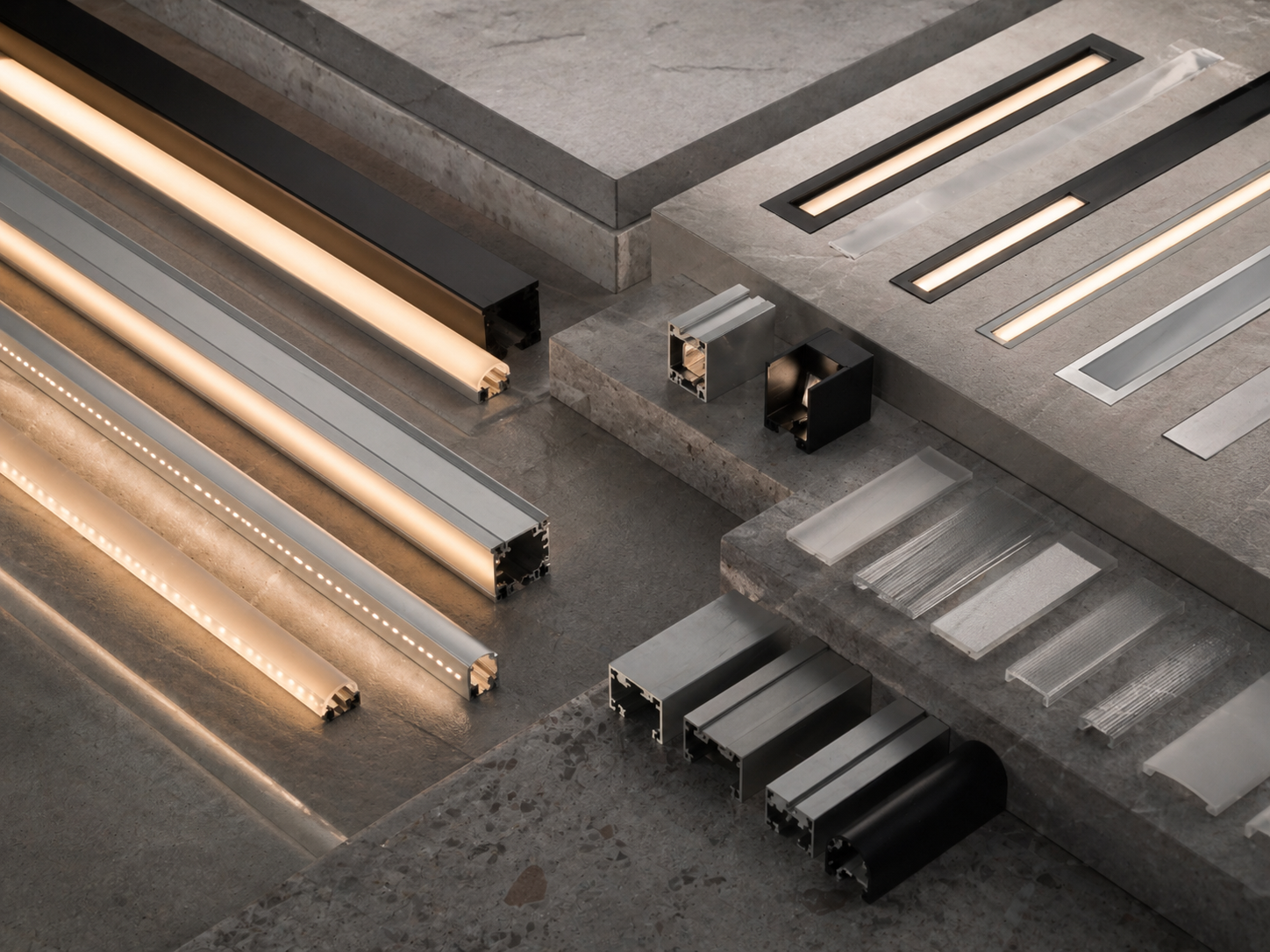 Architectural LED extrusion profiles